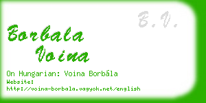 borbala voina business card
